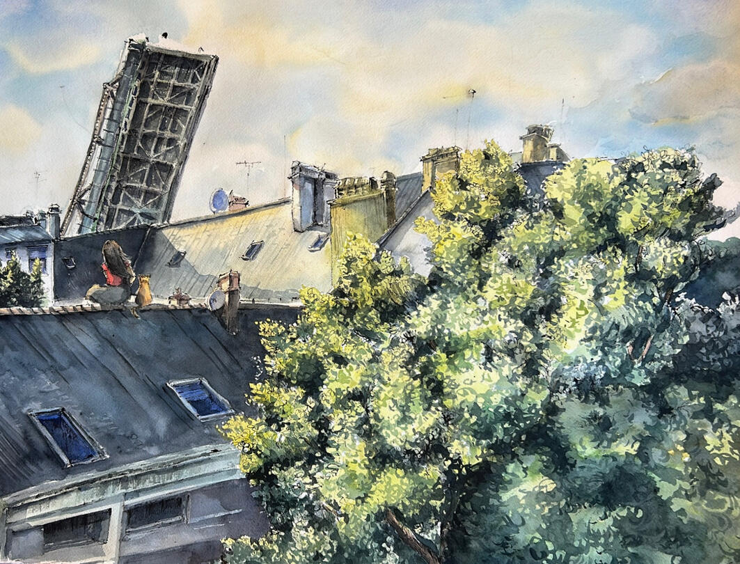 The lifting bridge ( Petit Maroc)