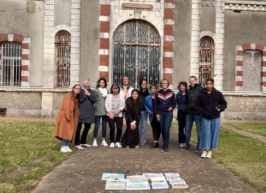 Urban sketching with watercolor workshop hosted by me