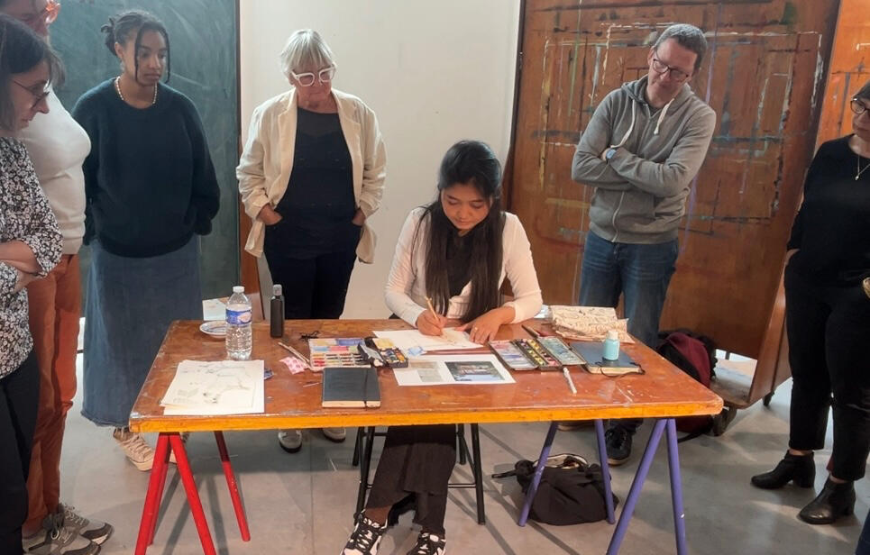 Urban sketching with watercolor workshop hosted by me